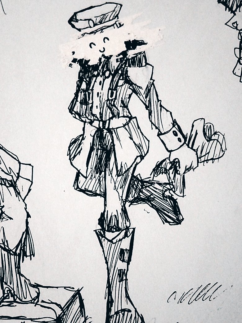 Candy5696132381's tweet photo. I messed up his head and I can only cover it with correction tape 🥺 #art #oc #messedup #fail #ocart https://t.co/ezqwmxqu4w