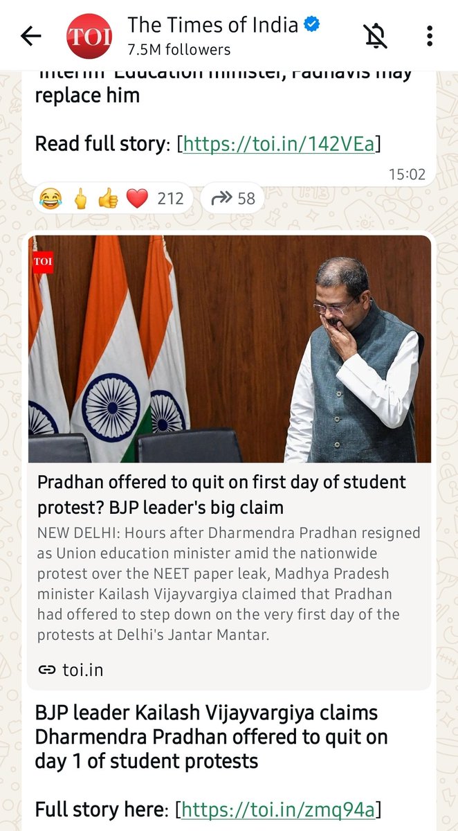 AashishWrites's tweet photo. After the #NEETprotests, the BJP is saying whatever it thinks will help repair its image, and is also getting its media to push the same narrative in an attempt to restore its public perception.

But hardly anyone is going 2 b persuaded by these claims anymore. #cjp #protests https://t.co/5aGdmKQG7P