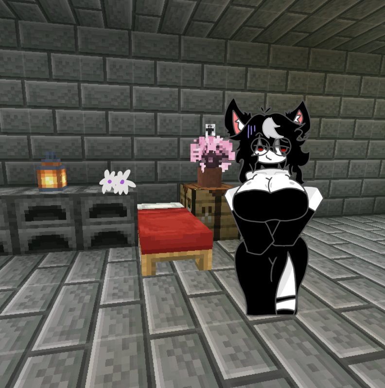 Notyaki_trust's tweet photo. Kat (cat) with he home #minecraft #roblox #charater https://t.co/lzgS2B6kjX
