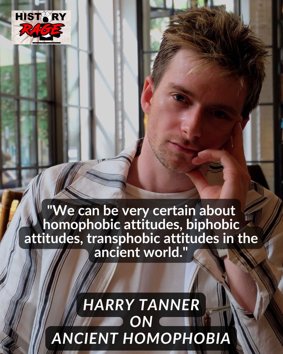 HistoryRage's tweet photo. 🚨 THIS WEEK TO PATREON AND APPLE SUBS🚨 📜 Prejudice didn't suddenly appear in the modern world. Harry Tanner examines the evidence showing how hostility towards LGBTQ people can be traced through the ancient world—and why understanding that history matters today. History is rarely as simple as the myths suggest. 🏛️📚

🎧 Get this early release on Patreon and Apple

#History #AncientHistory #LGBTQHistory #HistoryPodcast #HarryTanner #HistoryRage #MythBusting #SocialHistory