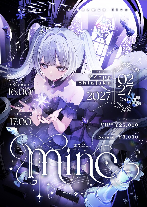 natalie_mu's tweet photo. nyamura、Zepp Shinjukuでワンマンライブ「mine」開催（コメントあり）
https://t.co/cJ0KXseu0G https://t.co/yBMK7X2lUc