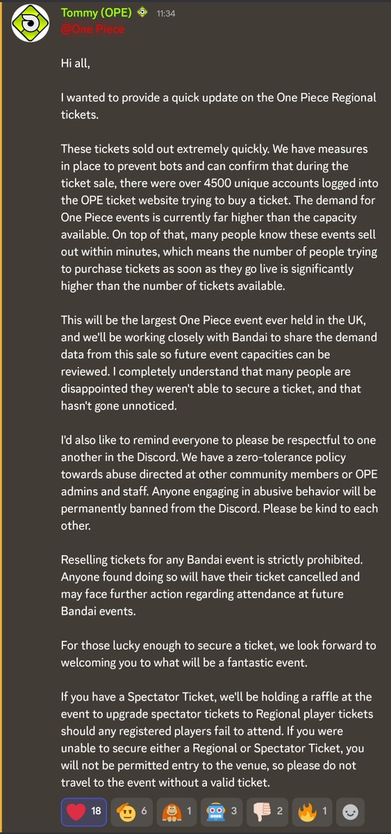 TCGTaj's tweet photo. I think the time is right for One Piece Card Game to use the London ExCeL to host a large scale tournament. 
Those who have been there for a huge scale tournament there know it's an amazing venue.
The demand is there!!!! 🤯🏴‍☠️
#OnePiece #OPCG #Bandai #OnePieceCardGame https://t.co/7nAEoKvrmj
