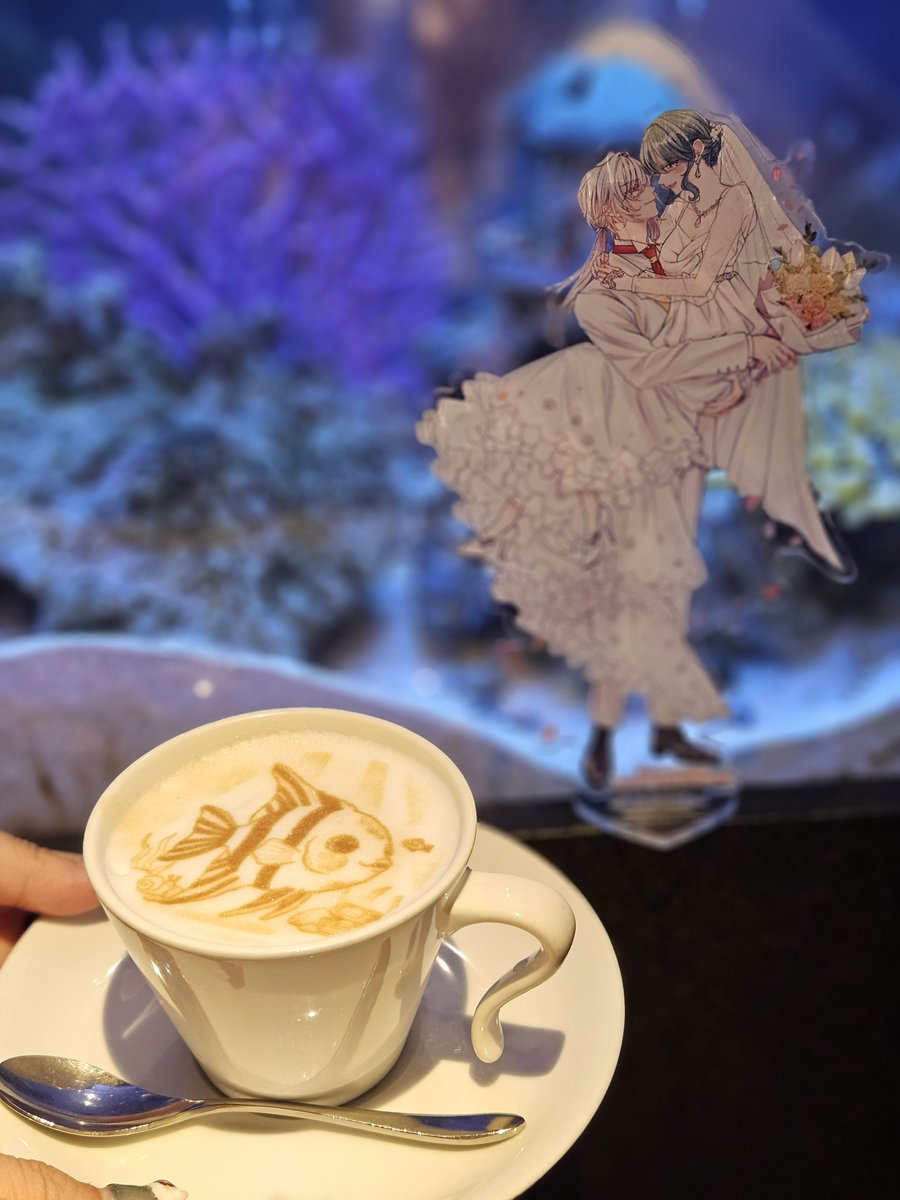 rtttttaakaa's tweet photo. アフター、レイナが探してくれた水槽があって推しをプリントしてくれるプランで推しへの愛を再確認した😌🫶
レイナの買った匿名さんのアクスタを飾らせて頂き披露宴の招待客のようでした❣️ https://t.co/3qZ099maCq
