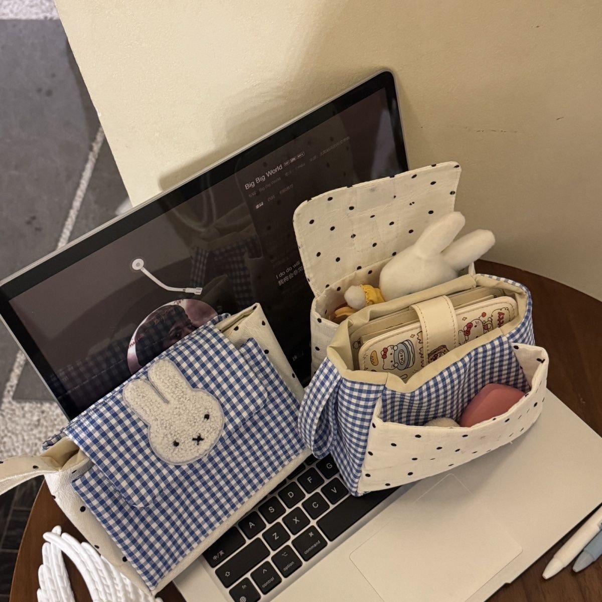 sebongsarang's tweet photo. wts lfb miffy pouch organizer ver 2

100 + isf 
dop: once onhand

mine + color of front (blue/white) https://t.co/EWLAf3rwLX