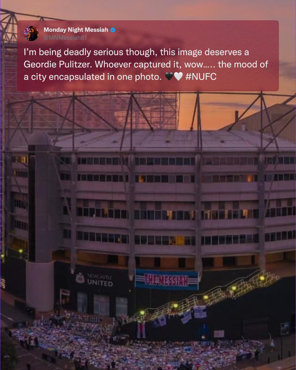 AwayDaysFB's tweet photo. What a photo this is of St James' Park.. 🖤👏🏻 https://t.co/qqJHNO3EJ5