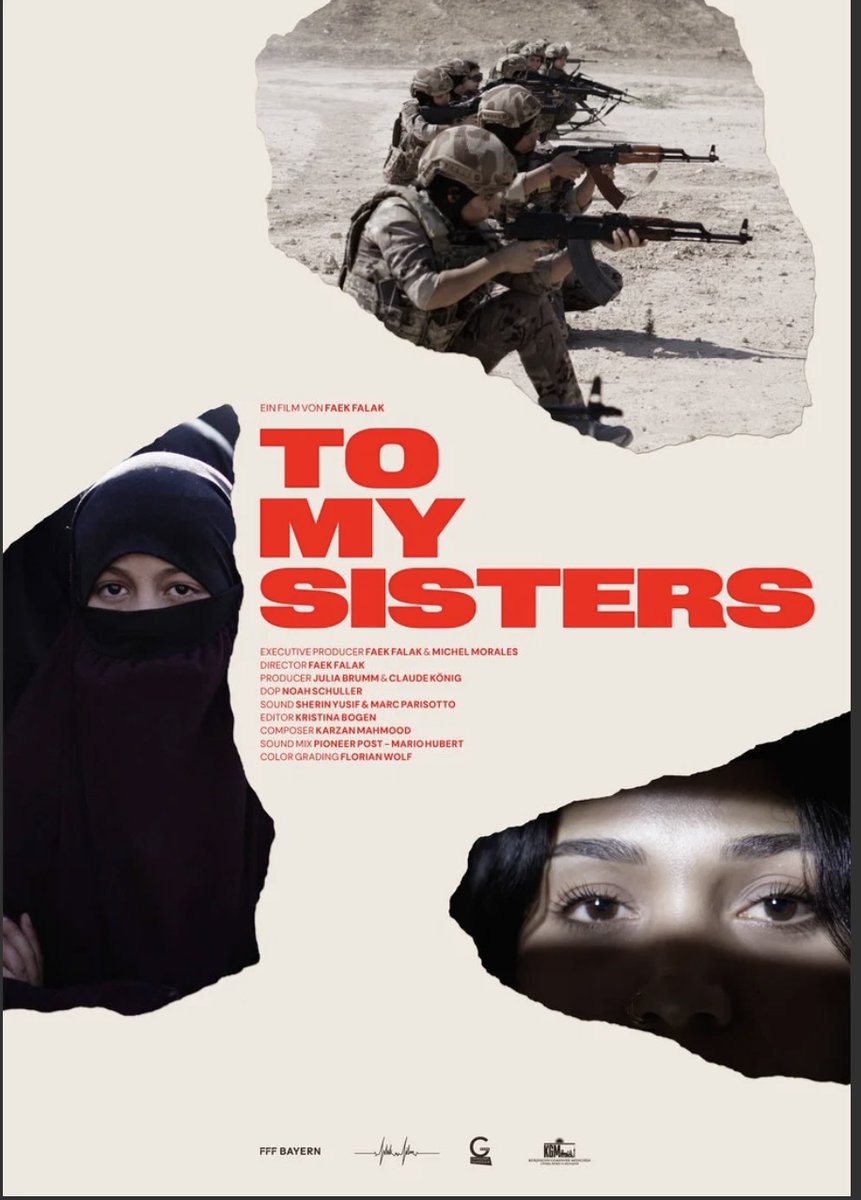 janilkiz's tweet photo. „To my Sisters“: ein Film, der hinsieht, wo andere wegsehen 
„To my Sisters" von Faek Falak: drei Frauen, drei Entscheidungen; eine kurdische Kämpferin, eine jesidische Überlebende, eine deutsche IS-Anhängerin. Ohne Pathos, ohne Urteil, mit voller Wucht.
Der Film widerspricht dem Glauben, der Terror sei besiegt. Ein Film, den man aushalten muss – und sollte.
🎬 https://t.co/tgiJqdVHzf
https://t.co/6YVGisrMoV