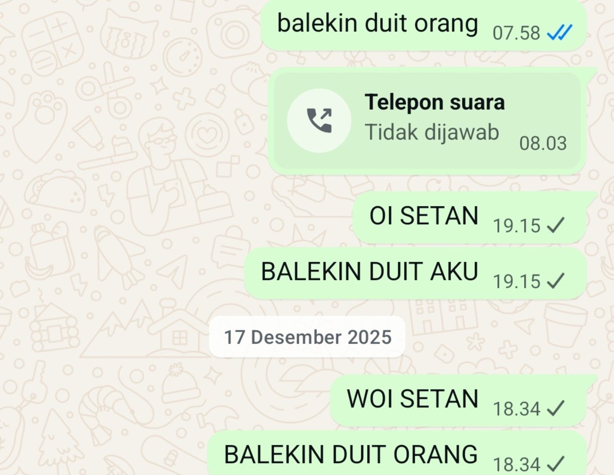 Eilonwyou's tweet photo. @amaaamci aku pas itu disuruh daftar spayletter tpi dikirim ke rekeningnya, ya aku ga maulah enak aja, selama hidup aja ga pernah pinjem online dia enak aja nyuruh fake order pake akun shoppe aku. makanya aku tolak, ternyata nipu trs kabur, akun aku diblokir terus dia hapus akun 🫠🫠🫠🫠 https://t.co/PBOoQJ8AHX