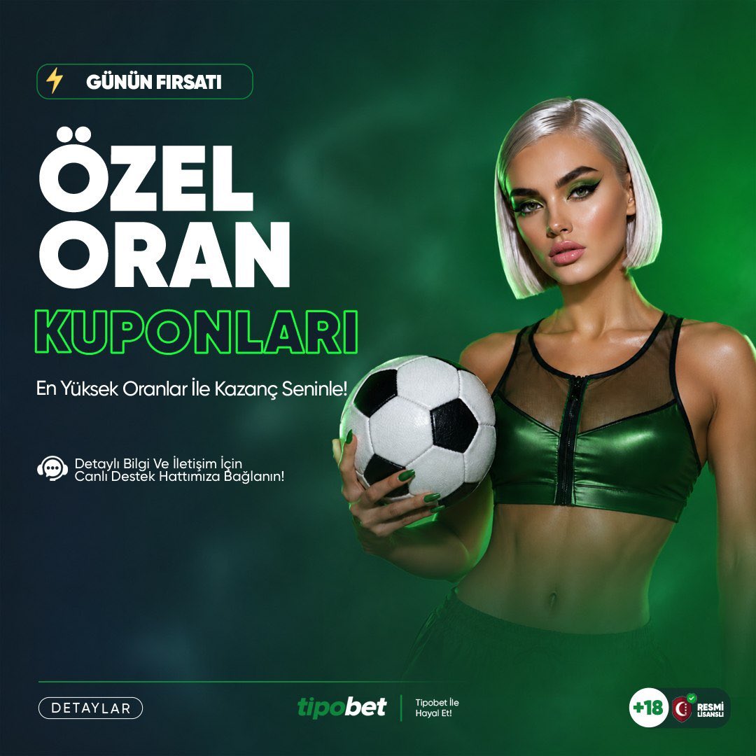 tipoxsosyal's tweet photo. 🔥 26 TEMMUZ ÖZEL ORANLARI
⚽️Ev Sahibi 2.5 Üst Gol Atar| Özel Oran: 15.00
⚽️Favori Galibiyeti + 2.5 Üst Gol Olur | Özel Oran: 11.50
⚽️Favori Takımlar Kazanır |ÖZEL ORAN: 10.00

#tipobet #denemebonusu https://t.co/DEHbkdBEGE