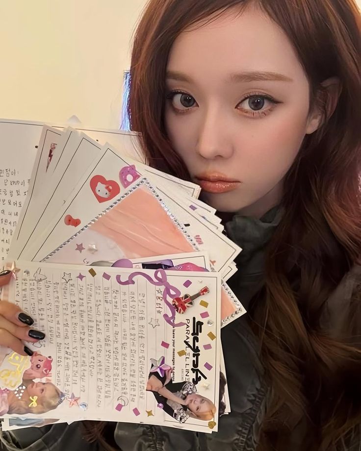wntrstats's tweet photo. WINTER who especially loves reading handwritten fans letters 🥺💗🎀 https://t.co/9yPr9MDYTZ