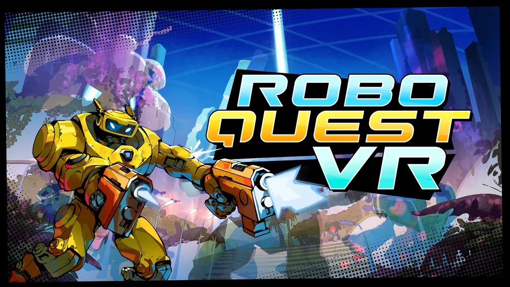 IstMidlife's tweet photo. Have been playing a little bit of #flat2vr port of #RoboQuestVR to #Quest3 on the whole it’s a good port, runs smoothly, I am impatient in my old age so loading times could be quicker, but game is fun when you are on a good run with your favourite weapon, loads to choose from. https://t.co/5gh6pAG7jI