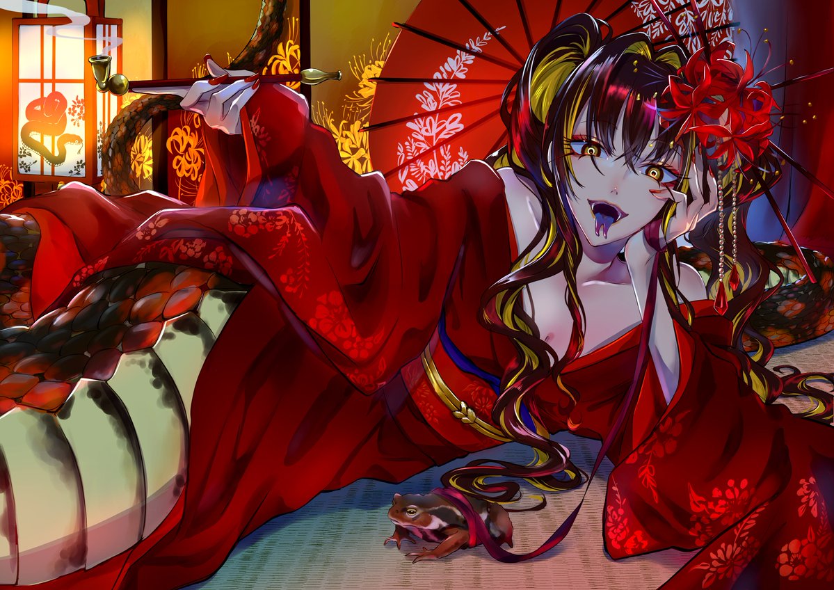 Tugeno_Ume's tweet photo. うちの蛇娘たち❤🐍#oc https://t.co/Wqx8Z37wCn