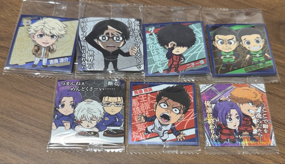 you______10san's tweet photo. 【交換】　ブルーロック  にふぉるめーしょん　シール　ウエハース　
7/26更新

譲：画像1枚目
求：画像2枚目(BL-27、BL-31)

郵送・都内手渡し、どちらも可能です🙆

レア度違いの交換の為難しいと思いますが、該当される方いらっしゃいましたら検索からもお気軽にお声掛けください🙇 https://t.co/hN9bTfcjl1