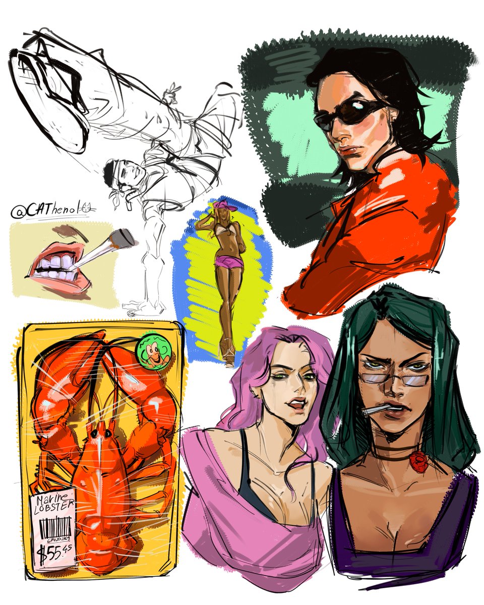CAThanol_ICK's tweet photo. some sketched i did last night before going out https://t.co/kygADS70ee