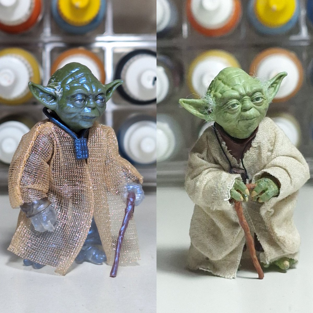 chewie1539's tweet photo. 【Yoda 】
Hasbro BlackSeries   repaint
霊体ヨーダ師匠をリペイントして復活させました。
ーDo, or do not. There is no try.ー
#starwars #hasbro #blackseries https://t.co/qwyfIQpcZg