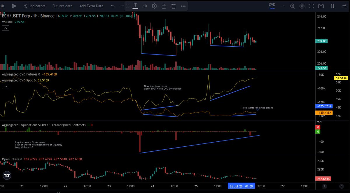 Teslin4's tweet photo. $BCH this is what I see in #orderflow... I'm still learning, so don't use it as the absolute truth 😜 https://t.co/US1DMJcULR