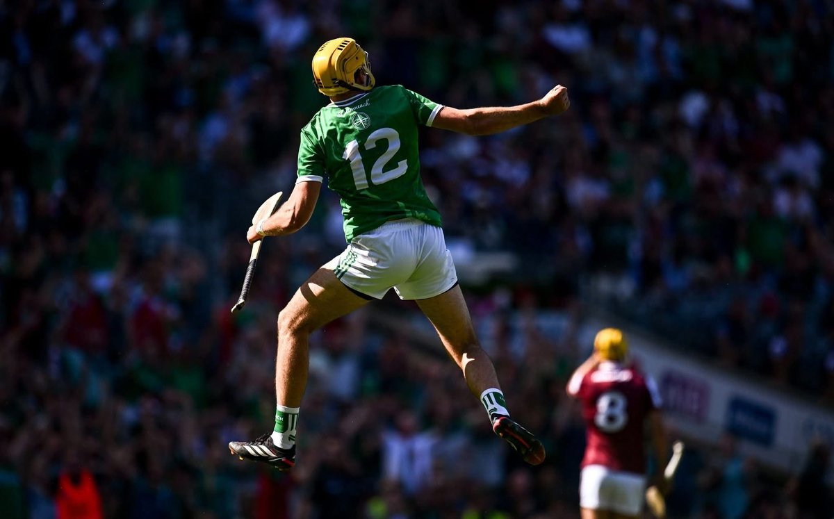 LimerickFanPage's tweet photo. ON THIS DAY: last week
Cathal O'Neill jumps for joy after his brilliant goal in the All Ireland hurling final https://t.co/7yBQxUf4cn