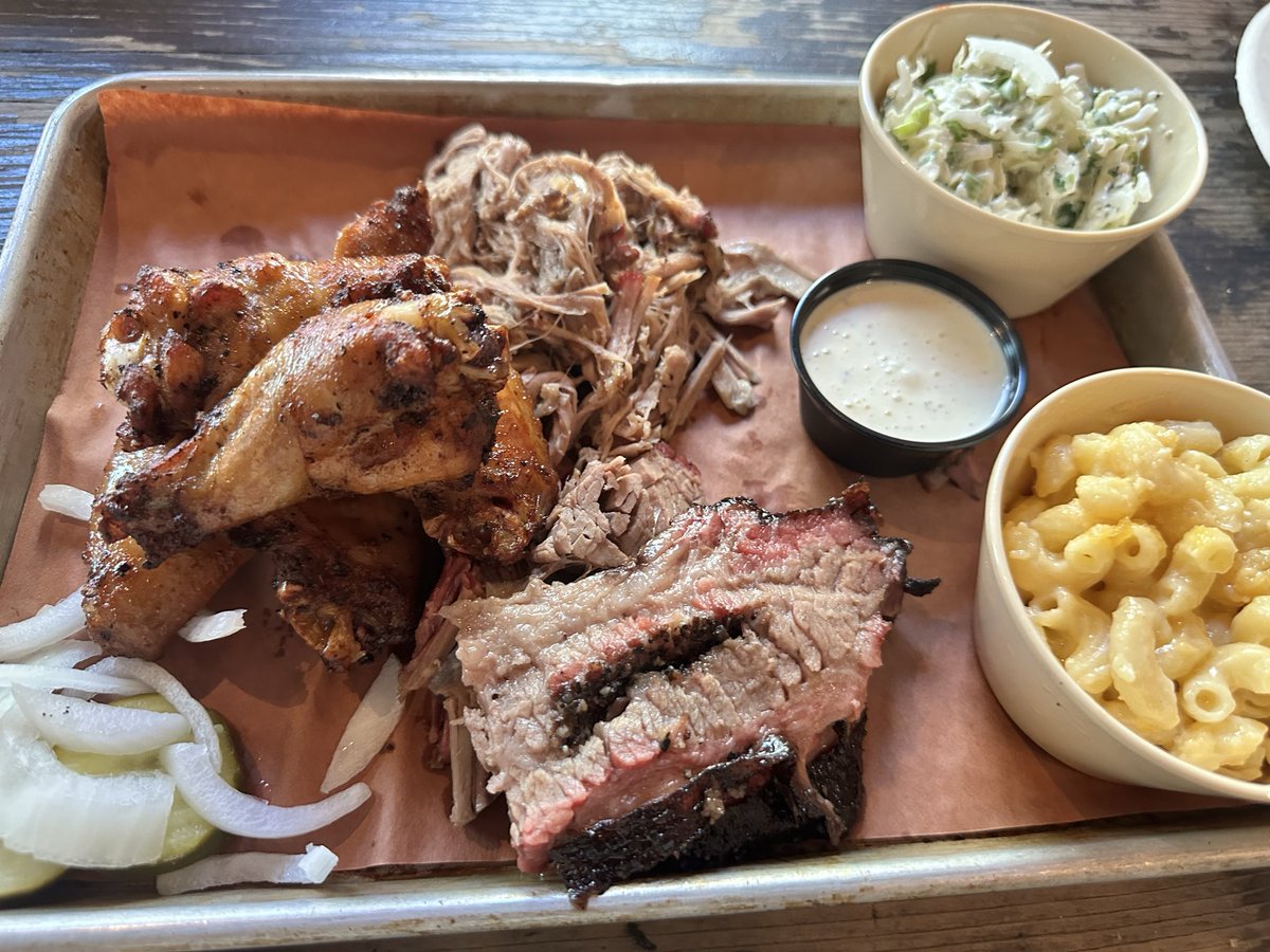 Bellingan66's tweet photo. Ok, I know I’ve already moved on to day 3 of our #USTrip, but I would be remiss to leave out some of the amazing food places we have visited. @TwinSmokersBBQ was so so good, great service too. Breakfast on Luckie street was amazing, both in #Atlanta https://t.co/VRQN54EA6e