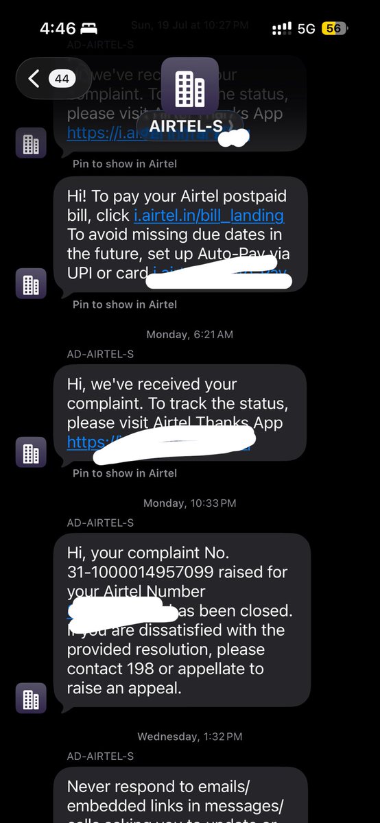 superabhi84's tweet photo. This is unacceptable given the history of this complaint No. 31-1000014957099 team has closed case without resolution moreover you are not waiving your bills even you are unable to provide the services @airtelindia @Airtel_Presence @TRAI @jagograhakjago https://t.co/wdNL1GGQBp