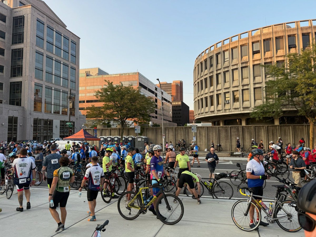 PPDCommish's tweet photo. Let's ride! This morning, I was honored to wish off the riders of the Ben to the Shore Bike Tour. Their commitment reflects the very best of service, sacrifice, and community. Every mile supports the families of fallen and critically injured first responders. Ride safe! https://t.co/zl6NyepyAW