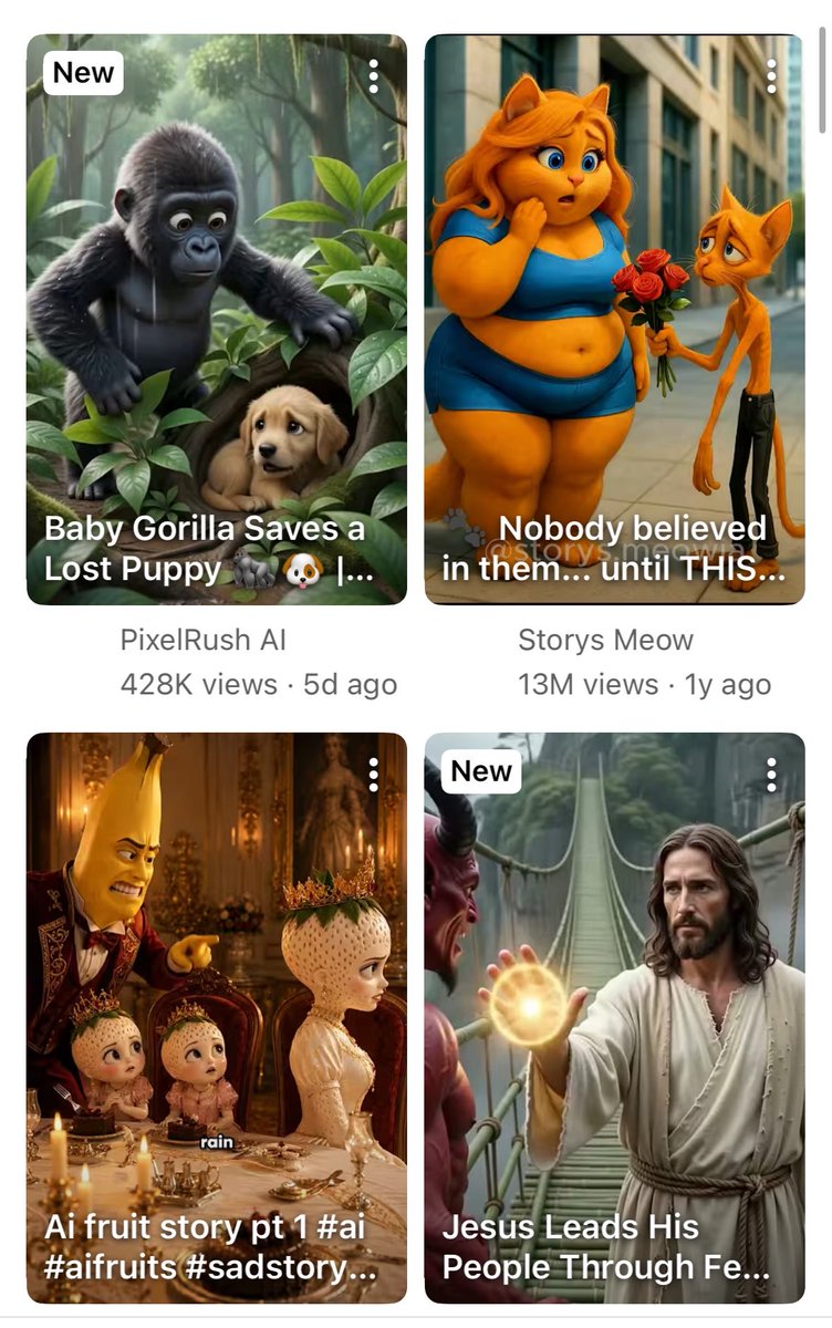 ifyvesss's tweet photo. Hot take:

Most AI YouTube channels will be dead in 12 months because they never build recognizable characters. They just chase whatever is trending that week. https://t.co/tMvkSvp7ih