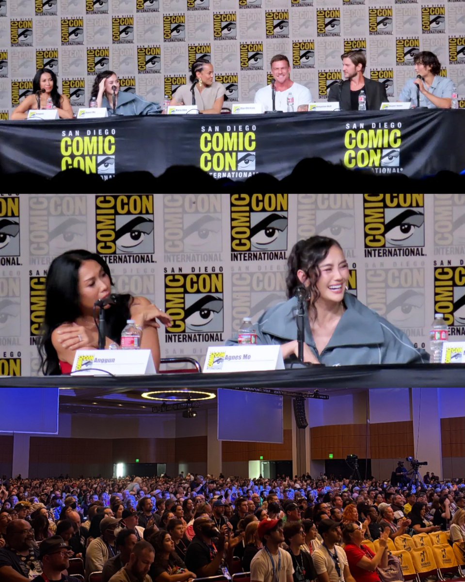 agnezpress's tweet photo. AGNEZ MO on the Reacher Experience! 

During the #REACHER Season 4 panel at San Diego @comic_con 2026, @agnezmo reflected on her experience filming the Reacher Season 4 https://t.co/LjGJmPjZBZ