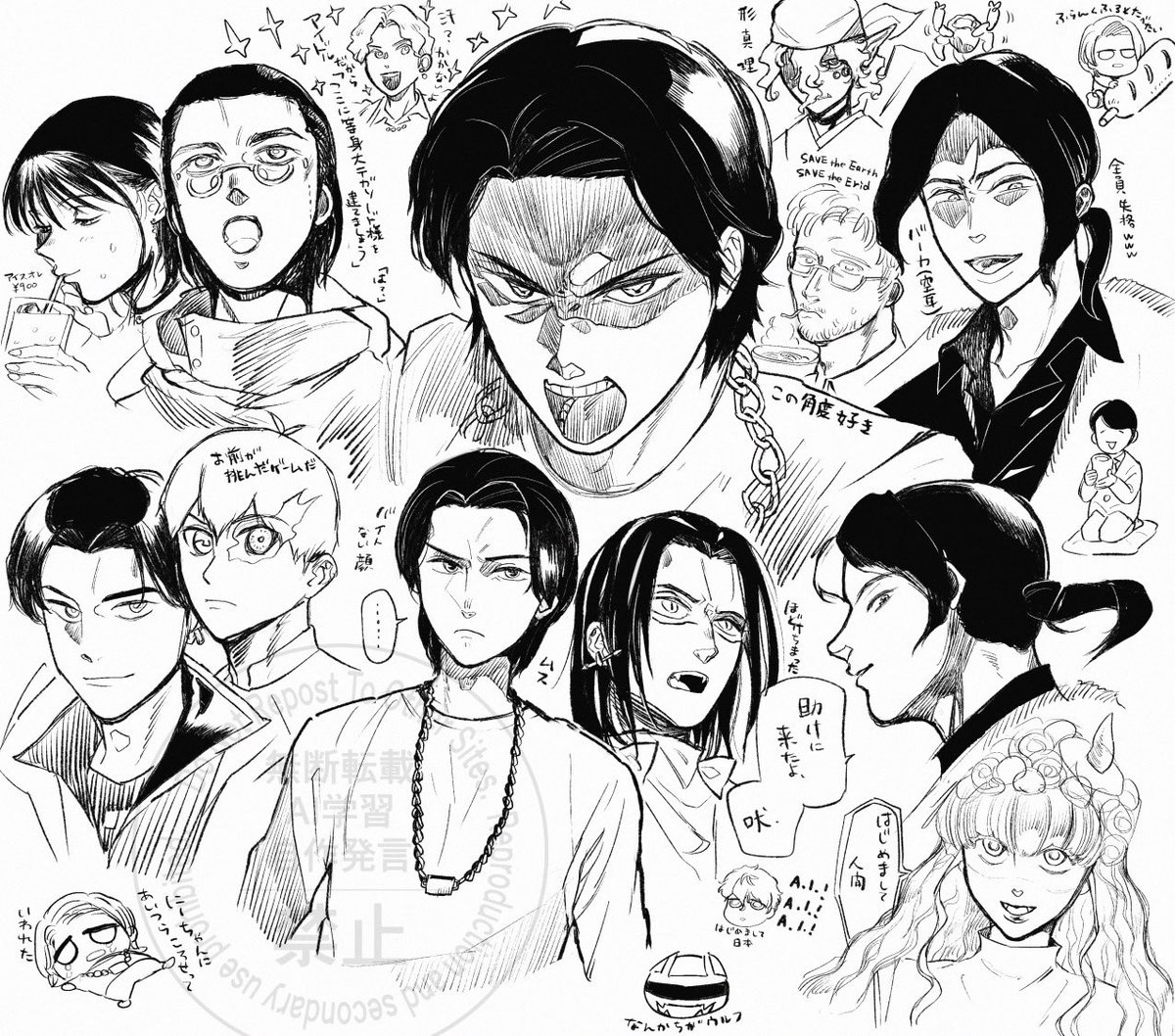 S011981915's tweet photo. ペンを調整しながら落書き
ゴジュウ以外もいる https://t.co/cbzFoJoRja
