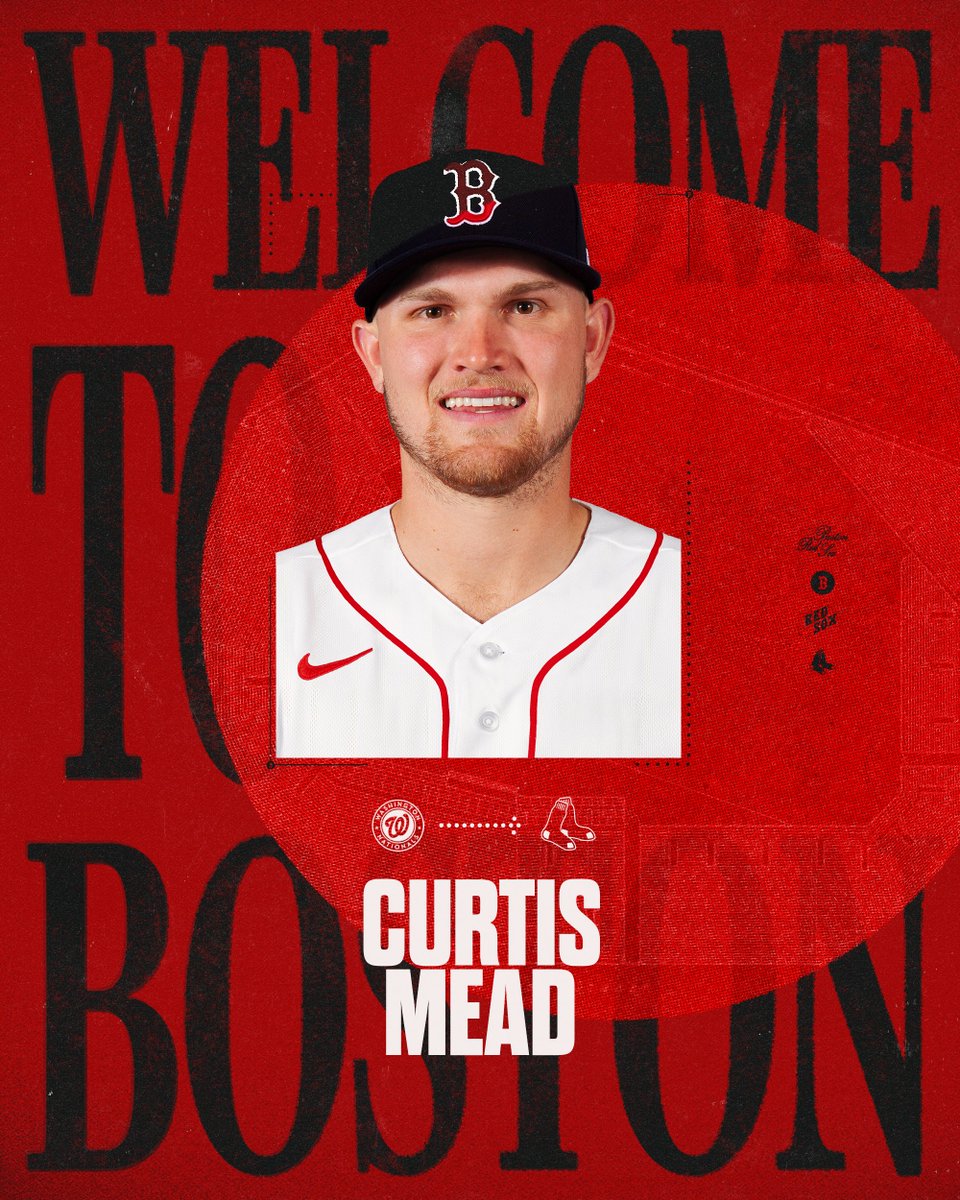 RedSox's tweet photo. Welcome to the Sox, Curtis Mead! https://t.co/AjmfNOhfZc