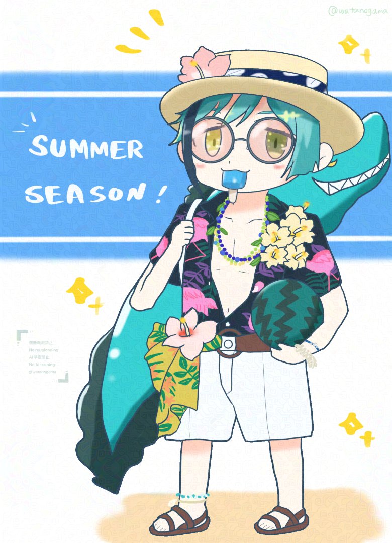 watanogama's tweet photo. 今週の〜1枚！夏満喫🦈君〜！🌞🏖️ https://t.co/A3HACDI4s2