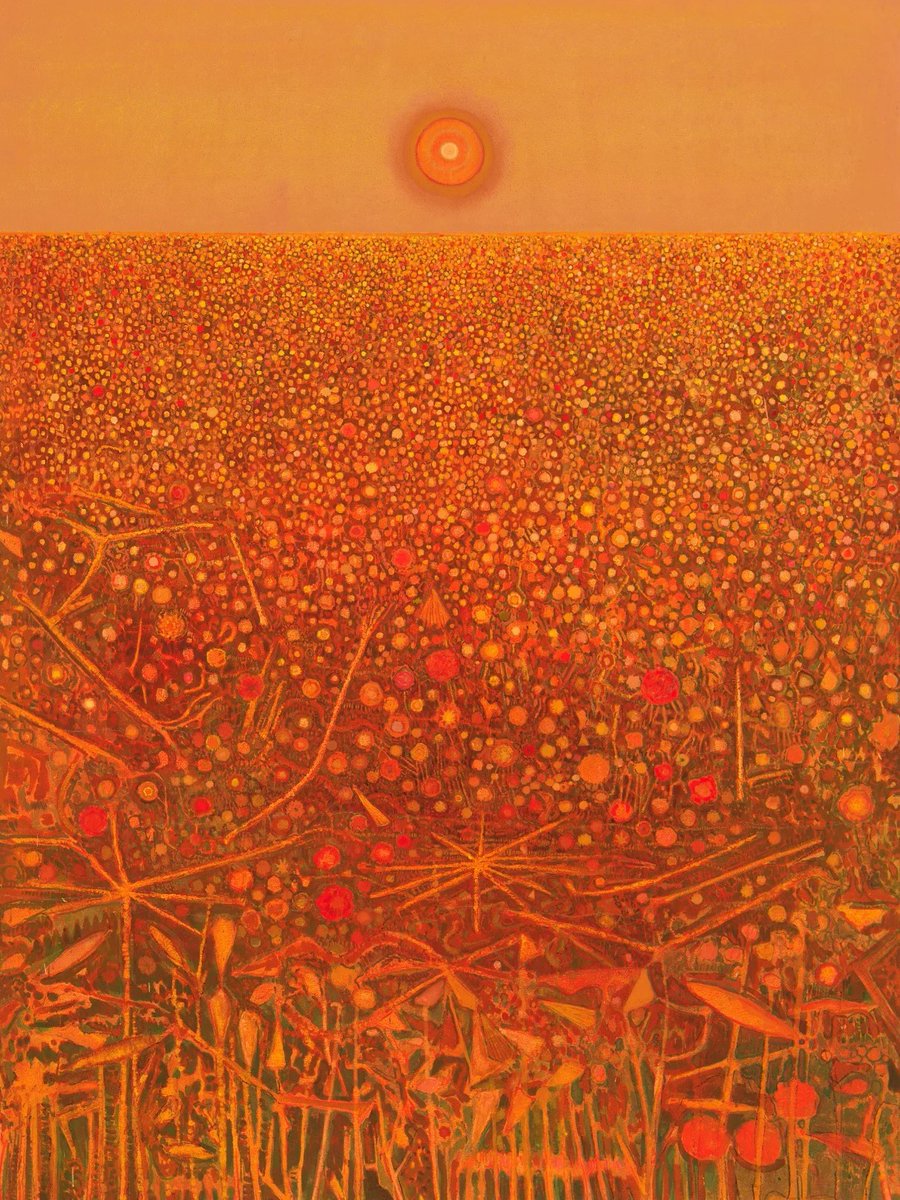 MenschOhneMusil's tweet photo. Sky Glabush (b. 1970) - The Sun's Escape, 2024. https://t.co/c0CPALu5z5