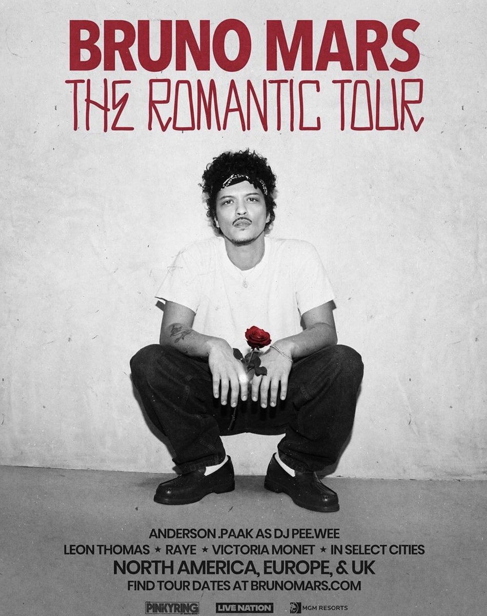 RayedarHQ's tweet photo. Raye will be opening for Bruno Mars on the North American dates of ‘The Romantic Tour’ starting next month! https://t.co/QmTPdqs46N