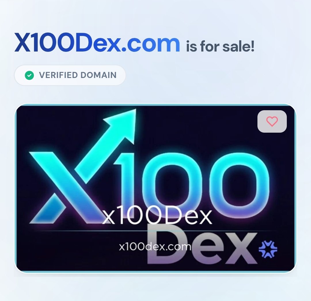 YNETCONSULTING's tweet photo. Available now: https://t.co/nS6hKPBhas

Great for a DEX platform, DeFi project, or any "100x" brand in finance/tech.

Make an offer: 
DM me!
➡️https://t.co/Zh1MRwvdU7

#Domains #Crypto #Fintech #ForSale https://t.co/3ik5L2eD4W