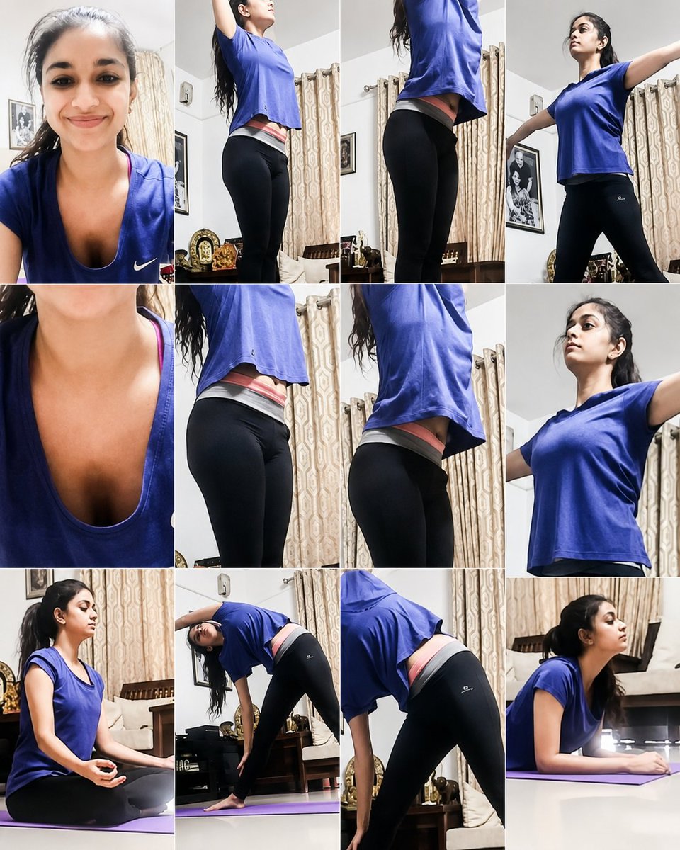 KeerthyVerse's tweet photo. Keerthy's Yoga and exercise videos are my stress buster

#Keerthy #KeerthySuresh #yoga https://t.co/8kLAEEyRsk