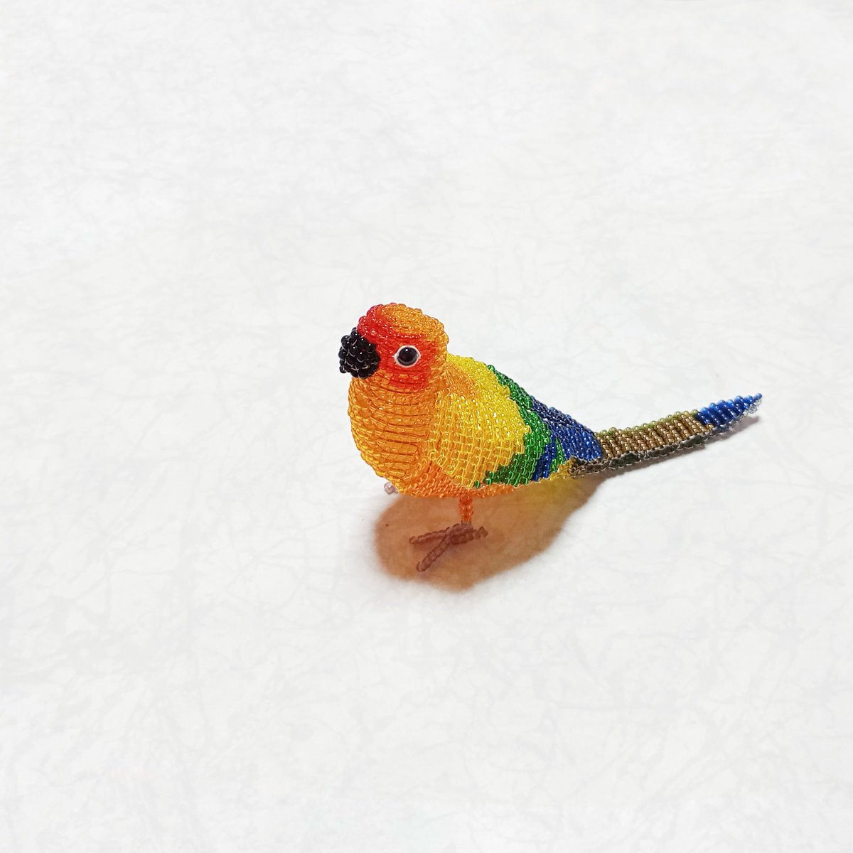 beaded_bird's tweet photo. 完成です。
#コガネメキシコインコ #シードビーズ #ハンドメイド https://t.co/ROSM8AyyWn