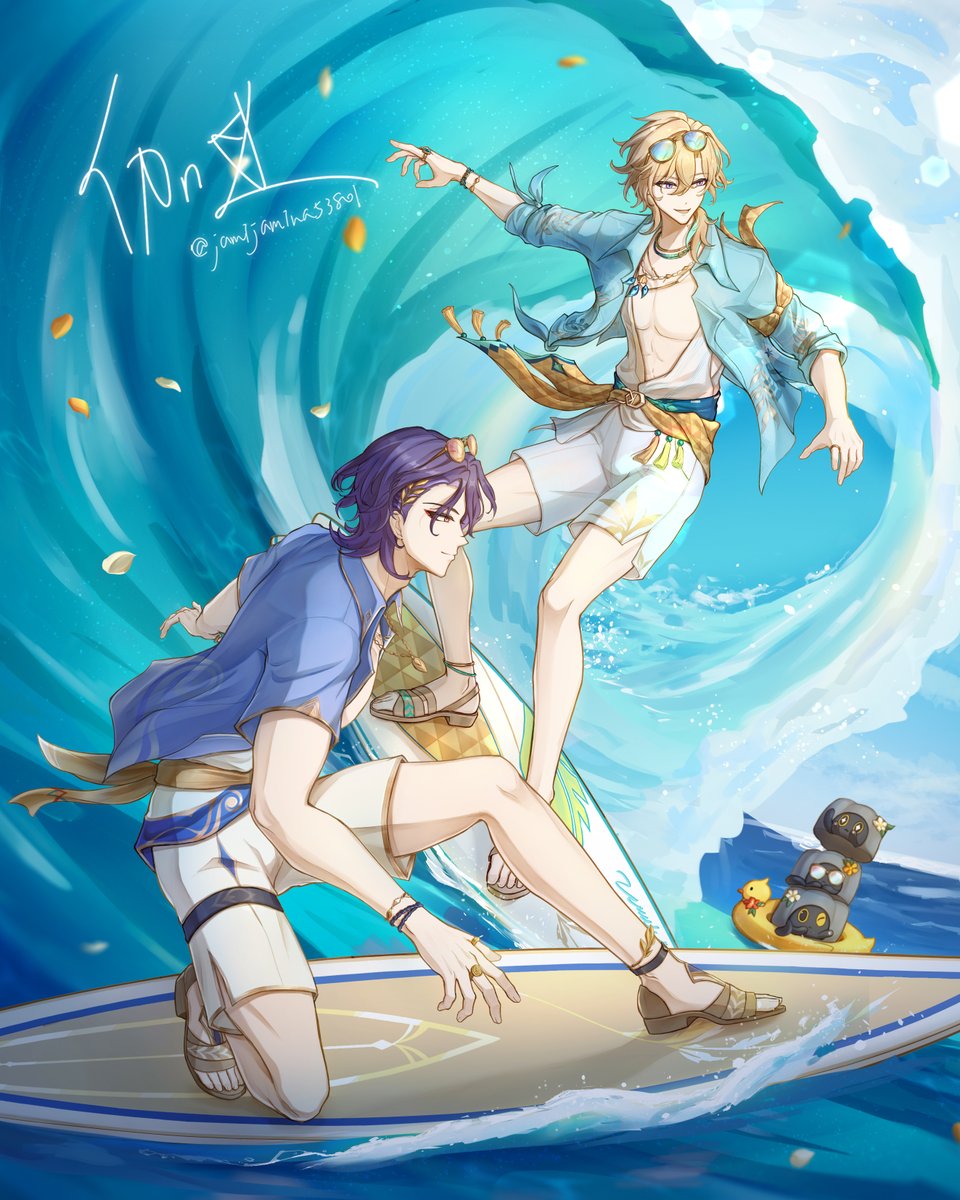 jamijamina53801's tweet photo. 🌊🏄🛁🦚
#レイチュリ #ratiorine #理砂 https://t.co/T7aHJn7Uos