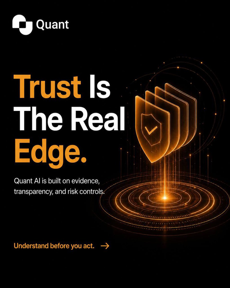 believers1pk's tweet photo. Every AI can sound confident.

That’s no longer impressive.

What matters is whether that confidence is earned.

If an AI tells me to consider a market opportunity, I don’t just want a prediction I want the evidence behind it.

Show me how the idea was tested.

Show me whether fees, slippage, and liquidity were part of the evaluation.

Show me the risks that could invalidate the setup.

And if market conditions change tomorrow, tell me that too.

The hardest thing for any financial AI isn’t generating a strategy. It’s knowing when the original thesis no longer holds.

That’s the standard I believe platforms should be aiming for.

From what I’ve seen, @tryquantio is building around that principle: transparent research, realistic testing, defined risk limits, continuous monitoring, and the willingness to say, “There’s no high-quality opportunity right now.”

That last point might be the most valuable feature of all.

Anyone can create a signal.

Very few systems are designed to earn trust before asking you to act.

Join the early community 👇

https://t.co/p324g8TBDy

#QuantAIPioneers