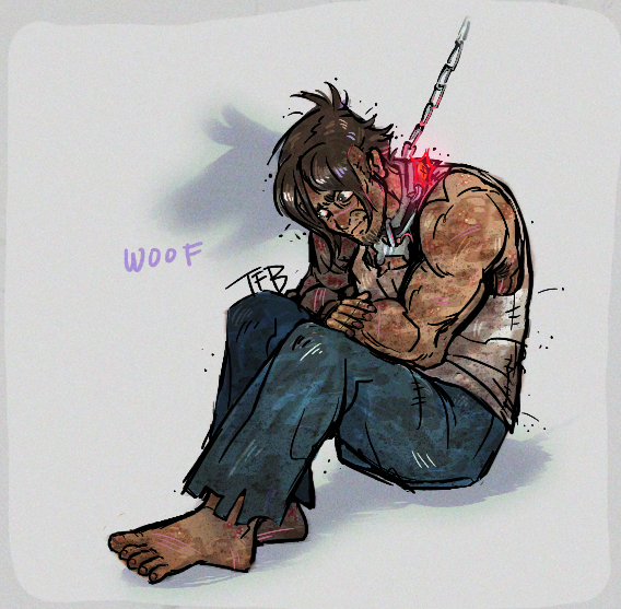 _FedupButtercup's tweet photo. Humanized Puppy Dog Tails... well as human as a dog man can be :3c and now a Haiku:
Loyal Lowly Pet
Not Mongrel Nor Is He Man
Servant Nothing More
(Puppy Dog Tails ⛓️🦴)
#Fallout
#FalloutEquestria
#MyLittlePony
#DustTown https://t.co/45p5hcnBO0