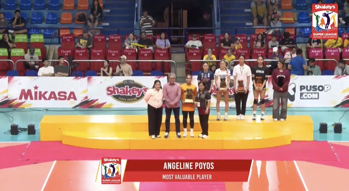 espanadapitan's tweet photo. #SSL2026 MVP - Angge Poyos #GoUSTe 🐯 https://t.co/Dzj77iedKE