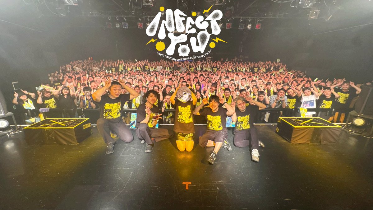 itsukinatsume's tweet photo. 棗いつき LIVE TOUR 2026
『INFECT YOU』大阪公演
記念写真お待たせしました📸
1枚目が昼、2枚目が夜！
楽しかったねえ〜〜〜
#棗いつき感染中 https://t.co/FcGdXyeicy