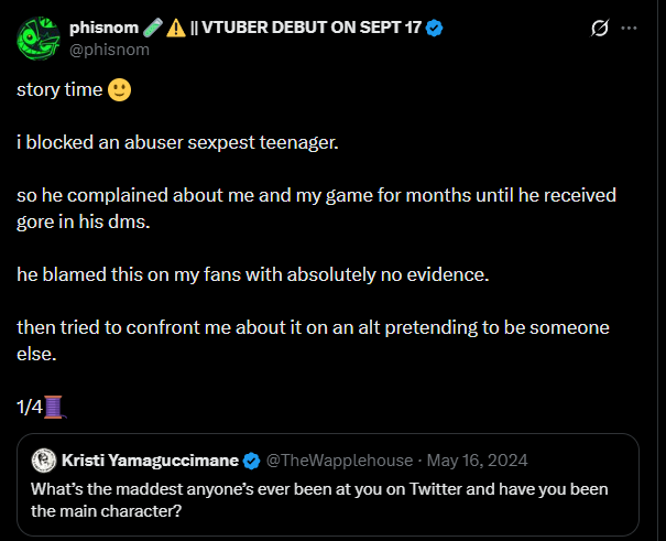 FreedonLover83's tweet photo. You Are Not A Victim In This Situation. You've Been Harassed Because Your Unhinged Fanbase Sent Gore And Porn To A Minor, And Even In THAT Situation You Tried To Make Yourself Look Like A Victim. You're A 27 Year Old Man, Grow Up And Take Responsibility For Your Actions https://t.co/txqpIOnIUp
