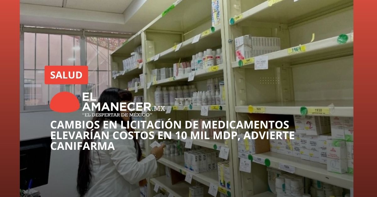 ElAmanecerLatam's tweet photo. Cambios en licitación de medicamentos elevarían costos en 10 mil mdp, advierte Canifarma

#Birmex
#Canifarma
#Medicamentos
#Salud
#SectorSalud
#IMSSBienestar
#Cofepris
#IndustriaFarmacéutica
#AbastoDeMedicamentos
#Licitación
#GobiernoDeMéxico
#Economía
#SaludPública https://t.co/djq9eaNXOz