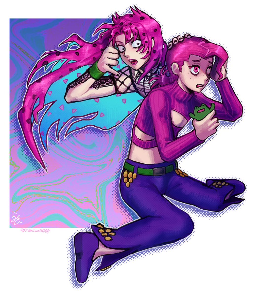 ramiwo0008's tweet photo. #jjba  #jjbafanart　🤙☎️ https://t.co/MKG9HWe5AO