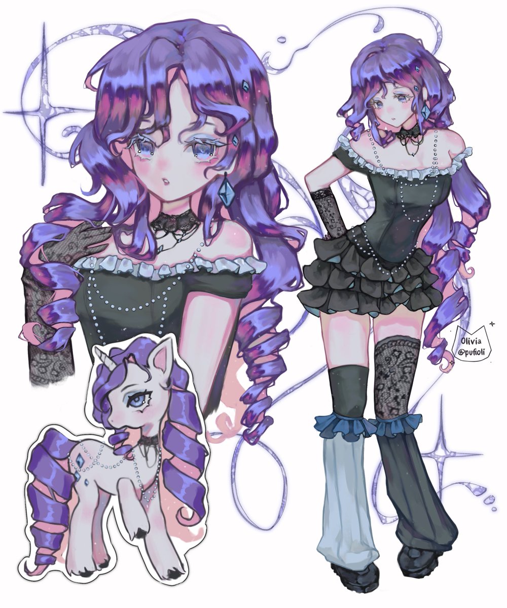 pufioli's tweet photo. Rarity art ✧ https://t.co/nNX0bYDDle
