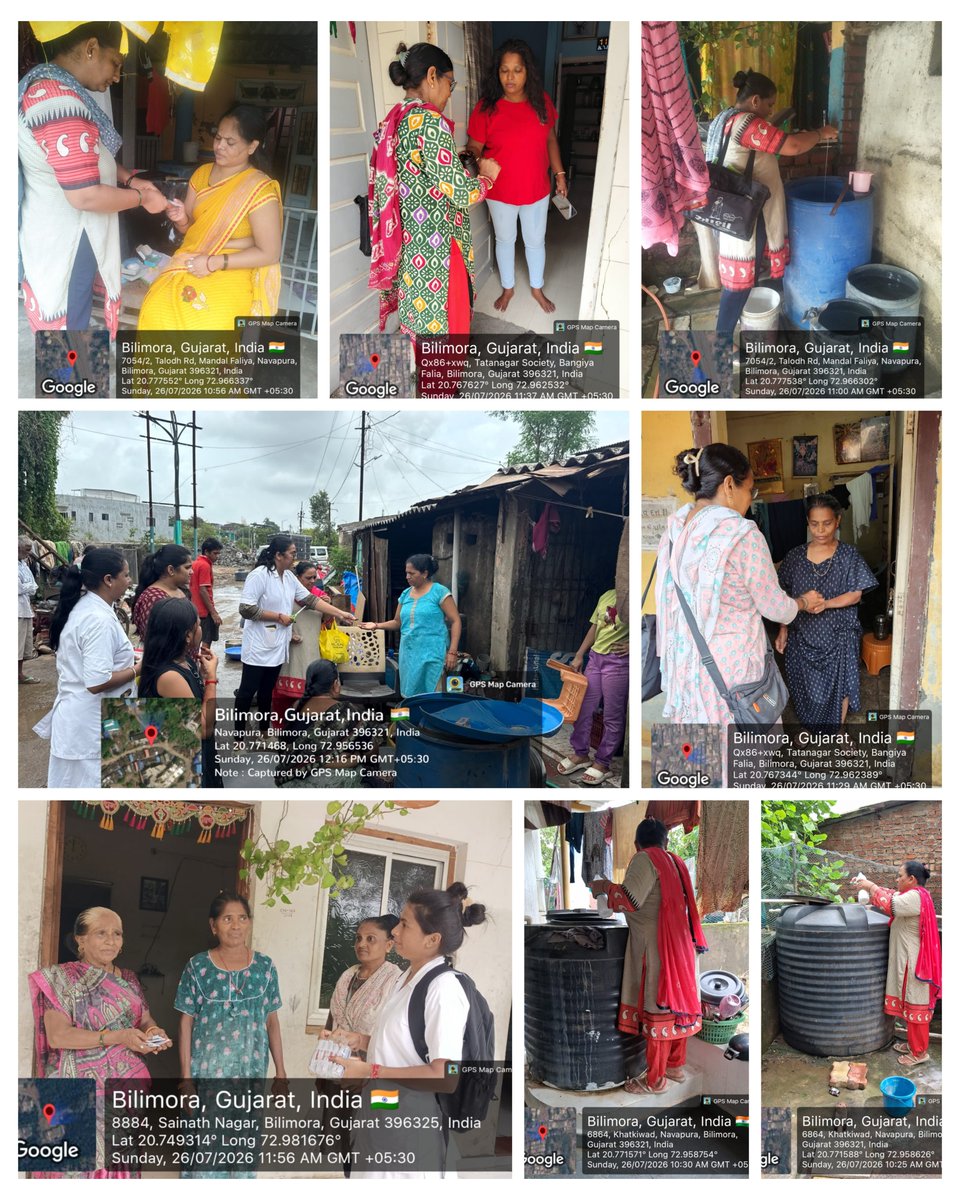 UHCBILIMORANAV's tweet photo. આજરોજ અર્બન હેલ્થ સેન્ટર બીલીમોરા ના મેડિકલ ઓફિસર અને હેલ્થ સ્ટાફ દ્વારા પુરઅસરગ્રસ્ત વિસ્તારમાં કલોરીન ટેબ્લેટ નું વિતરણ, કેપ.ડોક્ષીસાઇકલીન નું વિતરણ, ઓ. આર. એસ. નું વિતરણ, ફીવર સર્વેલન્સ,  ટેમીફોસની કામગીરી, દર્દીઓની સારવાર અને અન્ય તમામ આરોગ્યલક્ષી કામગીરી કરવામાં આવી હતી. https://t.co/kZsfn875RT