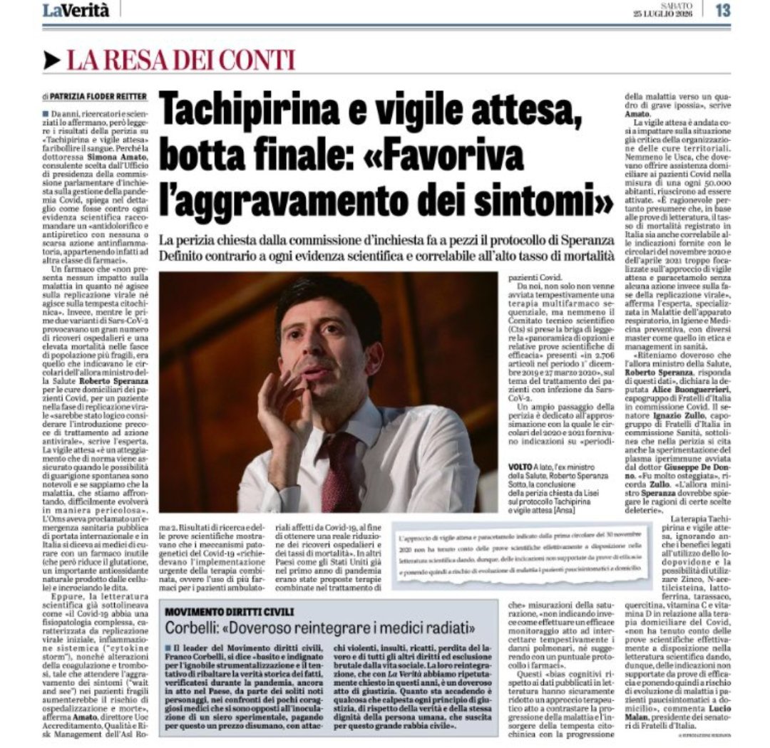 AdriBacherini's tweet photo. State attenti a ciò che mangiate e bevete ed a come lo fate.
In caso di malattia avete presente quale classe medica è chiamata a curarci?
Chi è stato un po' più sveglio è riuscito ad evitare l'assunzione di molte pericolose porcherie.
Tachipirina e vigile attesa erano sistemi per aggravare i sintomi, le mascherine ed i lockdown non servivano assolutamente, gli isolamenti in nuclei familiari favorivano eventuali contagi per non parlare degli effetti avversi.
Oggi tutto è scoperto ma una magistratura complice non interviene.
Tocca a noi salvarci, individualmente.
Nessuno può svegliarvi e voi non potete svegliare nessuno, solo voi stessi.