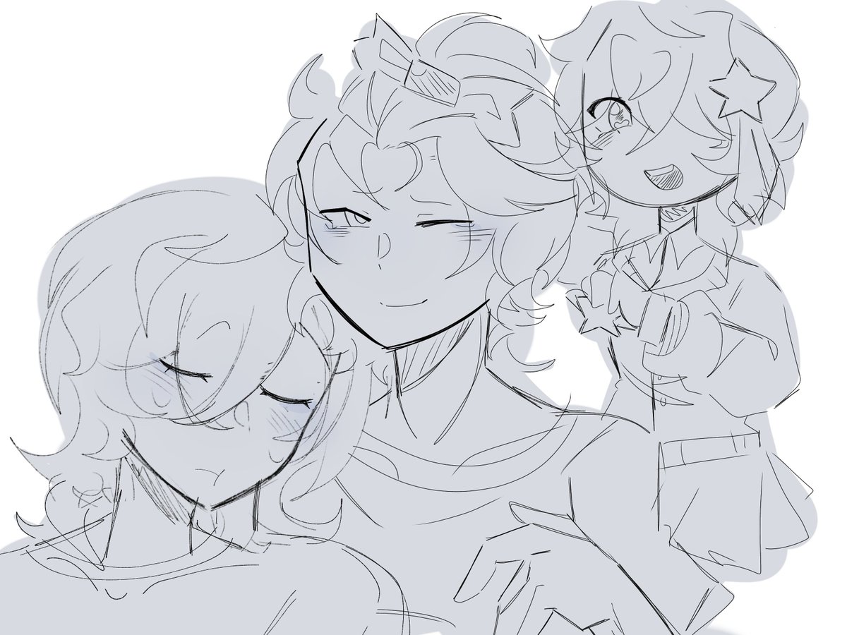 Az3lvrt's tweet photo. |ヾ(˶ᵔ ᗜ ᵔ˶) | 

A sketch :3 It's Itrapped and Mafioso with their little daughter, Avery.

#Itrapped #Mafioso #franarts #ocs https://t.co/yGqbFnkWpl