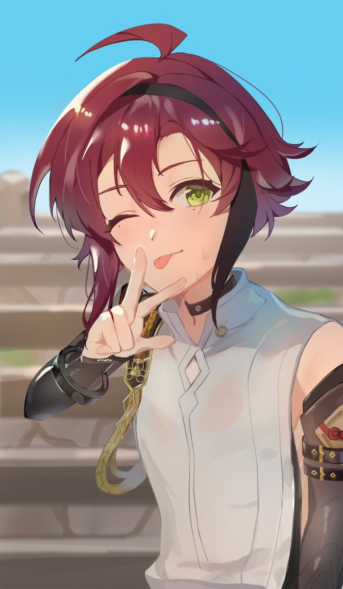 Shueto___235's tweet photo. 「僕の勝ち！」
#原神 #鹿野院生誕祭2026 https://t.co/umQoMy3Bf2