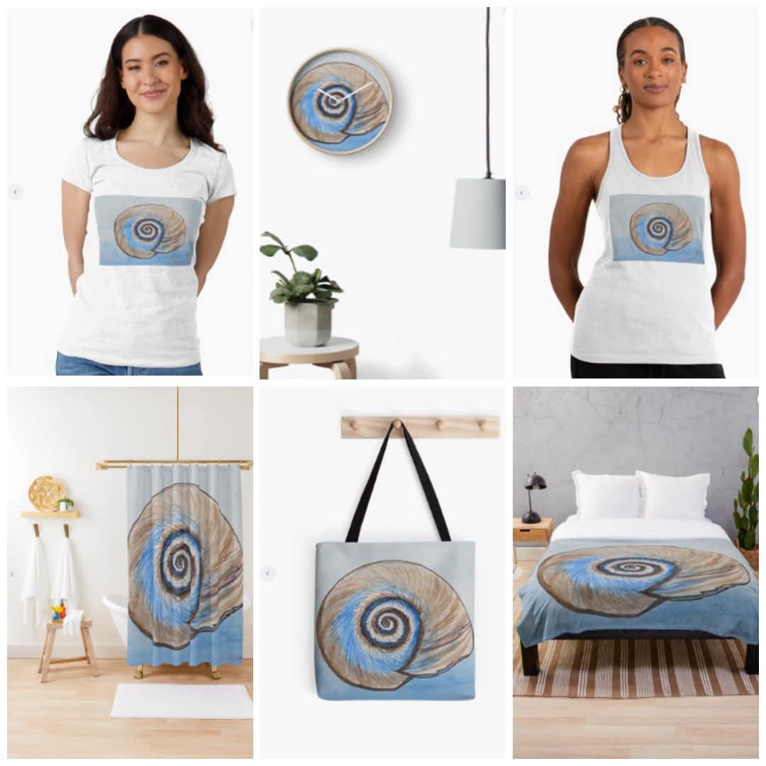 MattStarrFineA1's tweet photo. This is my detailed spiraling pattern with watercolor and ink painting of a shark eye seashell: https://t.co/3uovv0lFIb
#mattstarrfineart #sharkeye #seashell #shells #sharkeyeshells #art #painting #tshirts #ArtoftheDay #tshirt #artistic #artwork #artlovers #BuyArtOnline https://t.co/loOtM8QogG