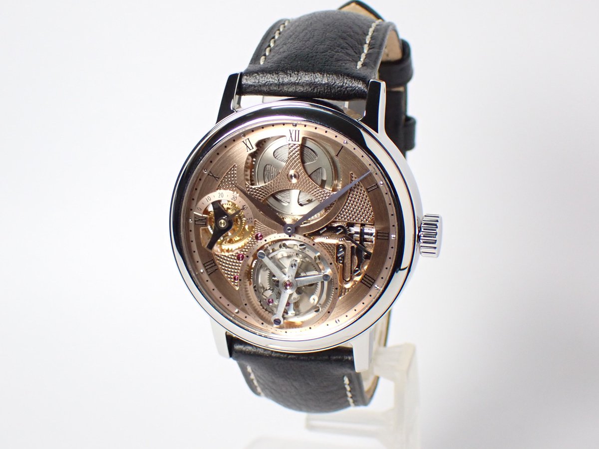 shita_ju's tweet photo. 修���が終わりました。
8月に販売開始予定です。
ケース径：φ38.5mm
ケース厚：10.5mm
6振動のトゥールビヨンです。
価格は150〜200万円の予定です。 https://t.co/BliHhiPWdr