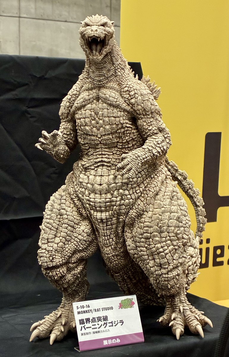 Very impressive crocodile-style Godzilla 1995 model by Monkey Base