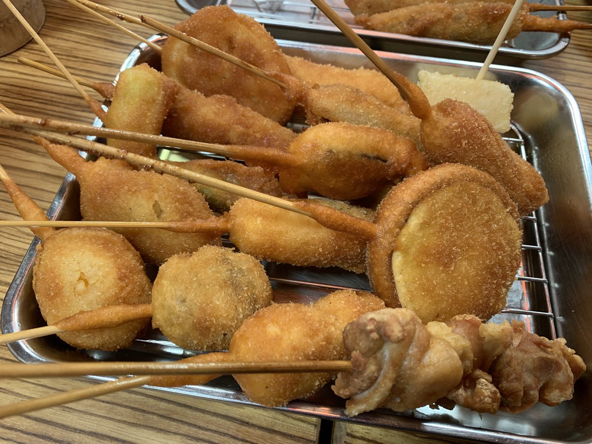 kaipankozou's tweet photo. 串カツ来たでー https://t.co/RTSLblxzbo